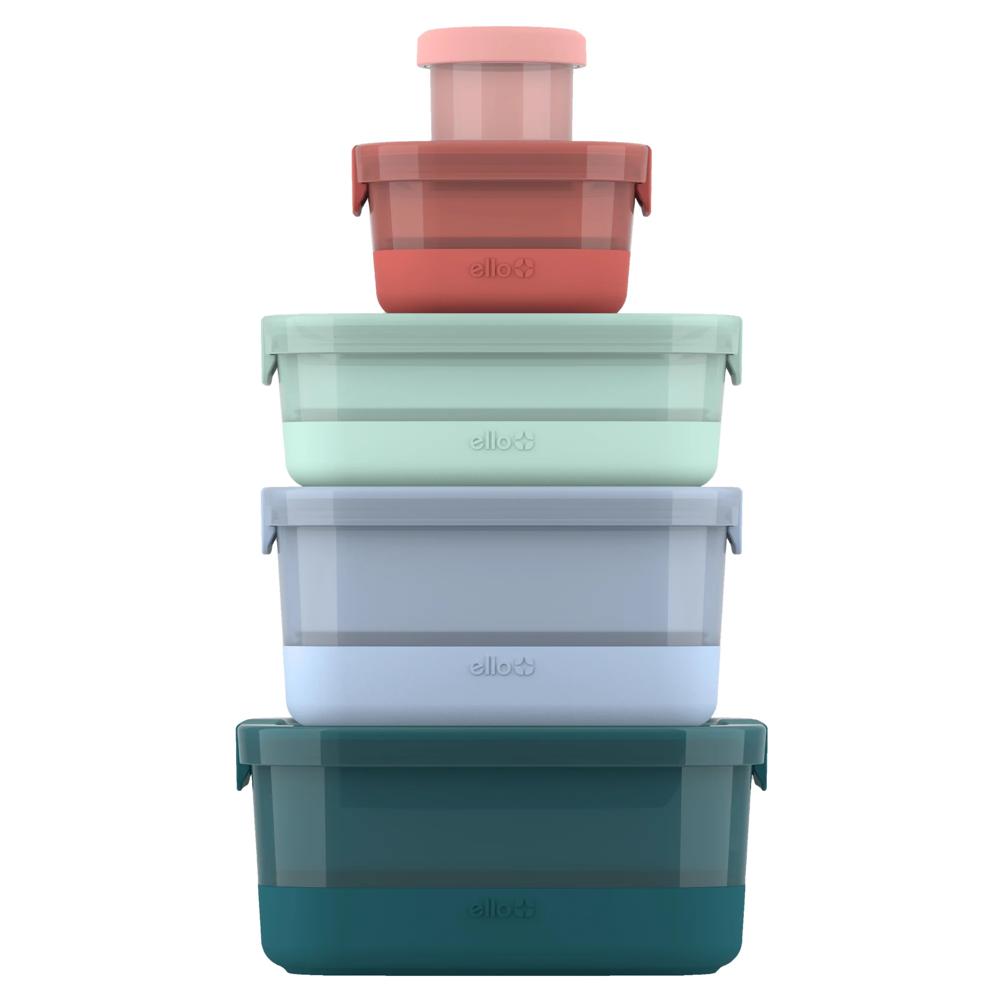 Plastic Food Storage Containers with Soft Base, Mixed Set of 5 - Image 10