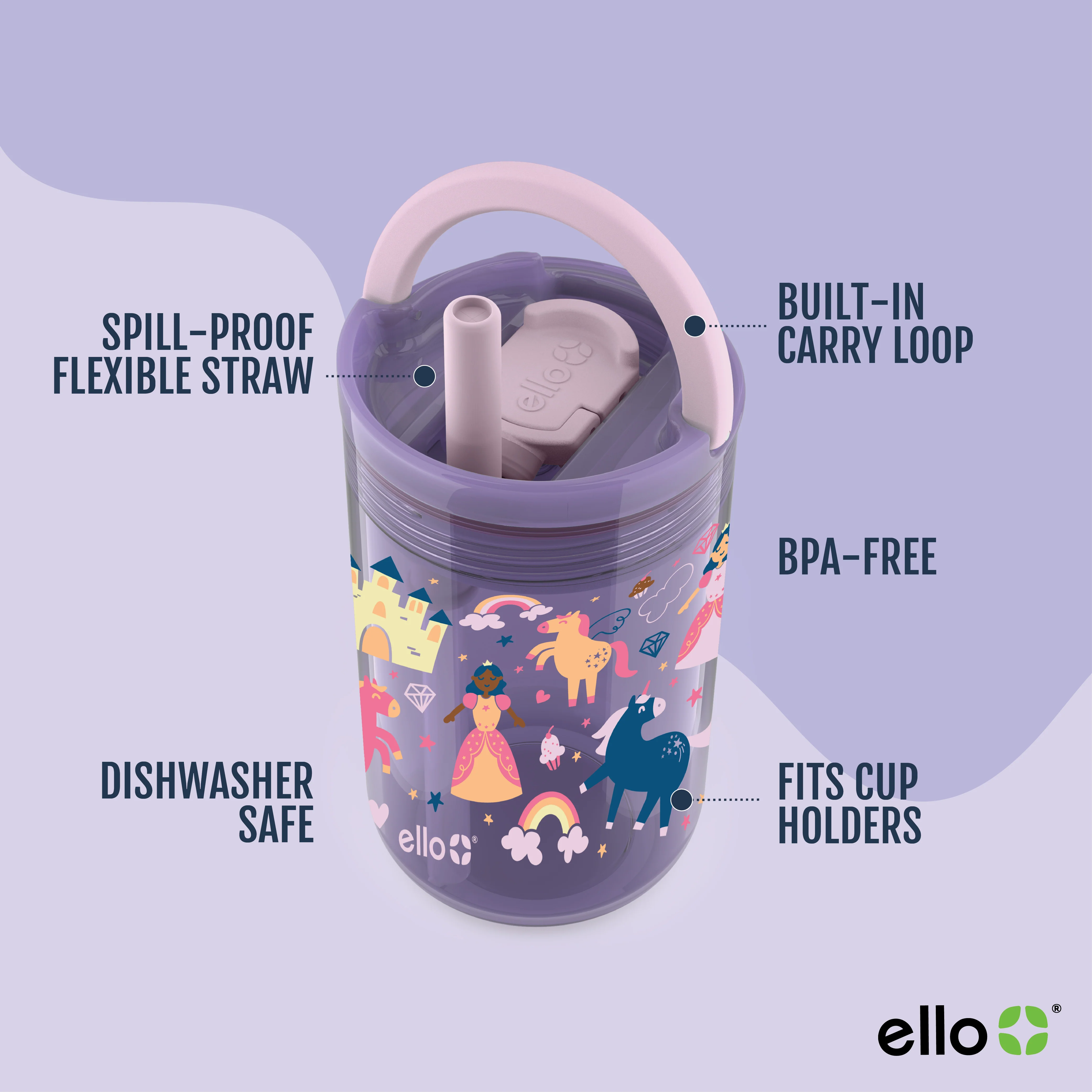 Bop 12oz Leakproof Kids Tumbler with Optional Straw, Set of 2 - Image 5