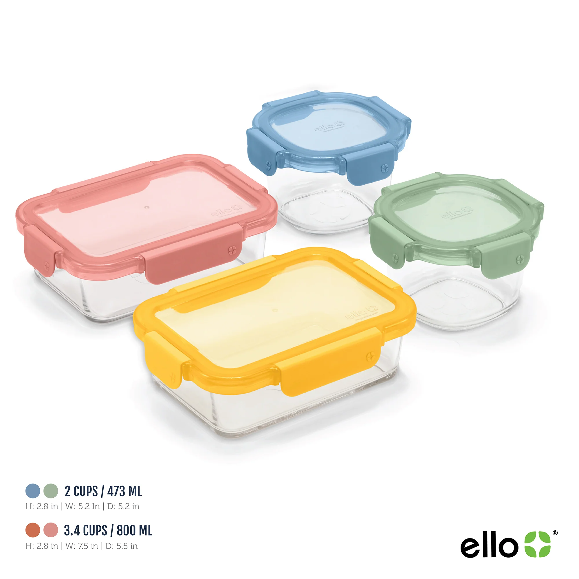 Color Lock® Glass 8pc Mixed Meal Prep Set - Image 8