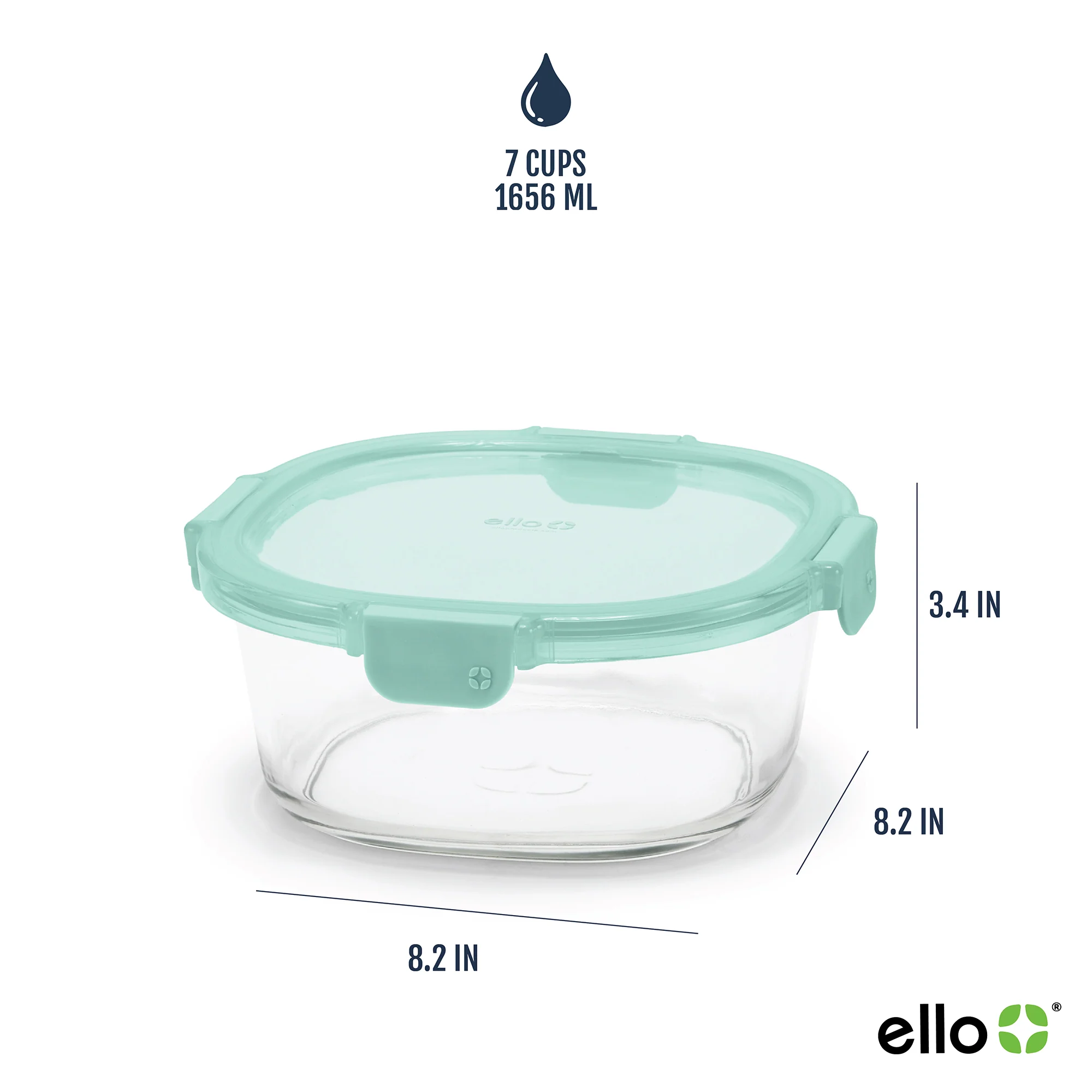 Color Lock® Glass 7 Cup Round 4pc Set - Image 6