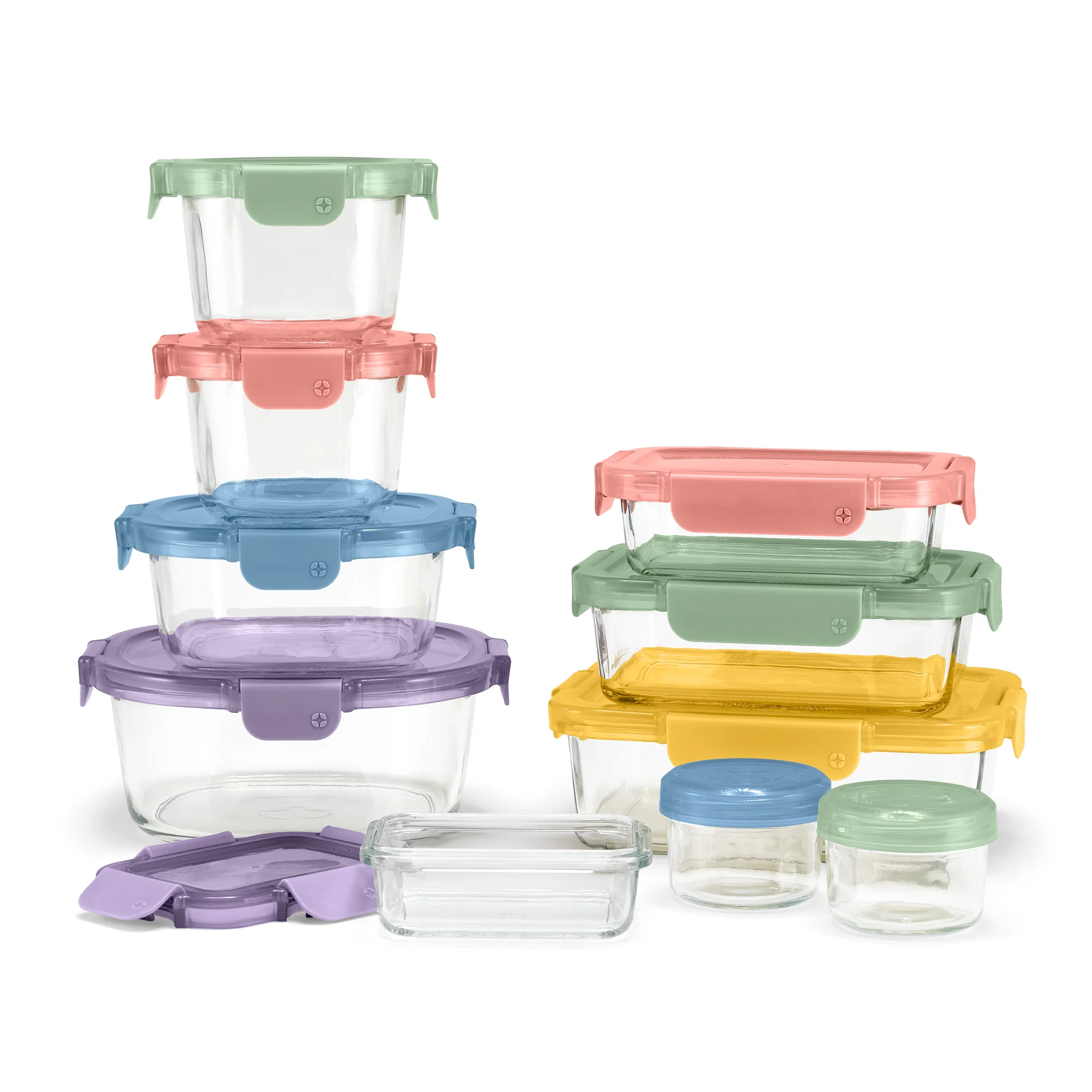 Color Lock® Glass 20pc Mixed Meal Prep Set - Image 5
