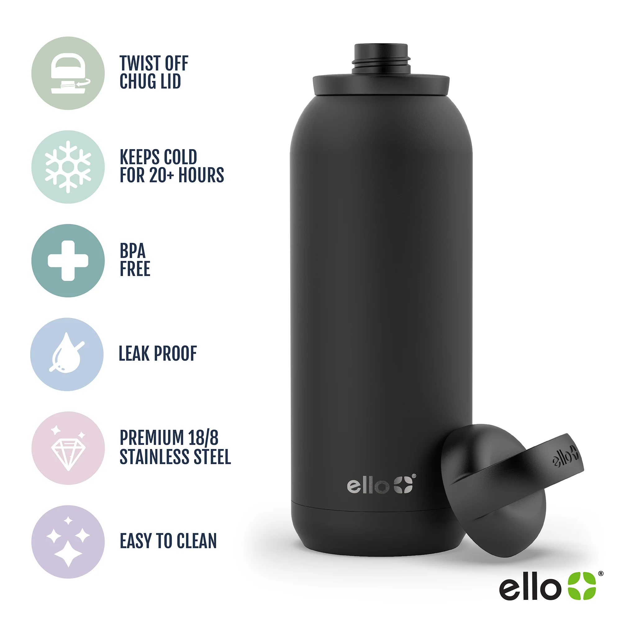 Cooper Twist Stainless Steel Water Bottle - Image 34