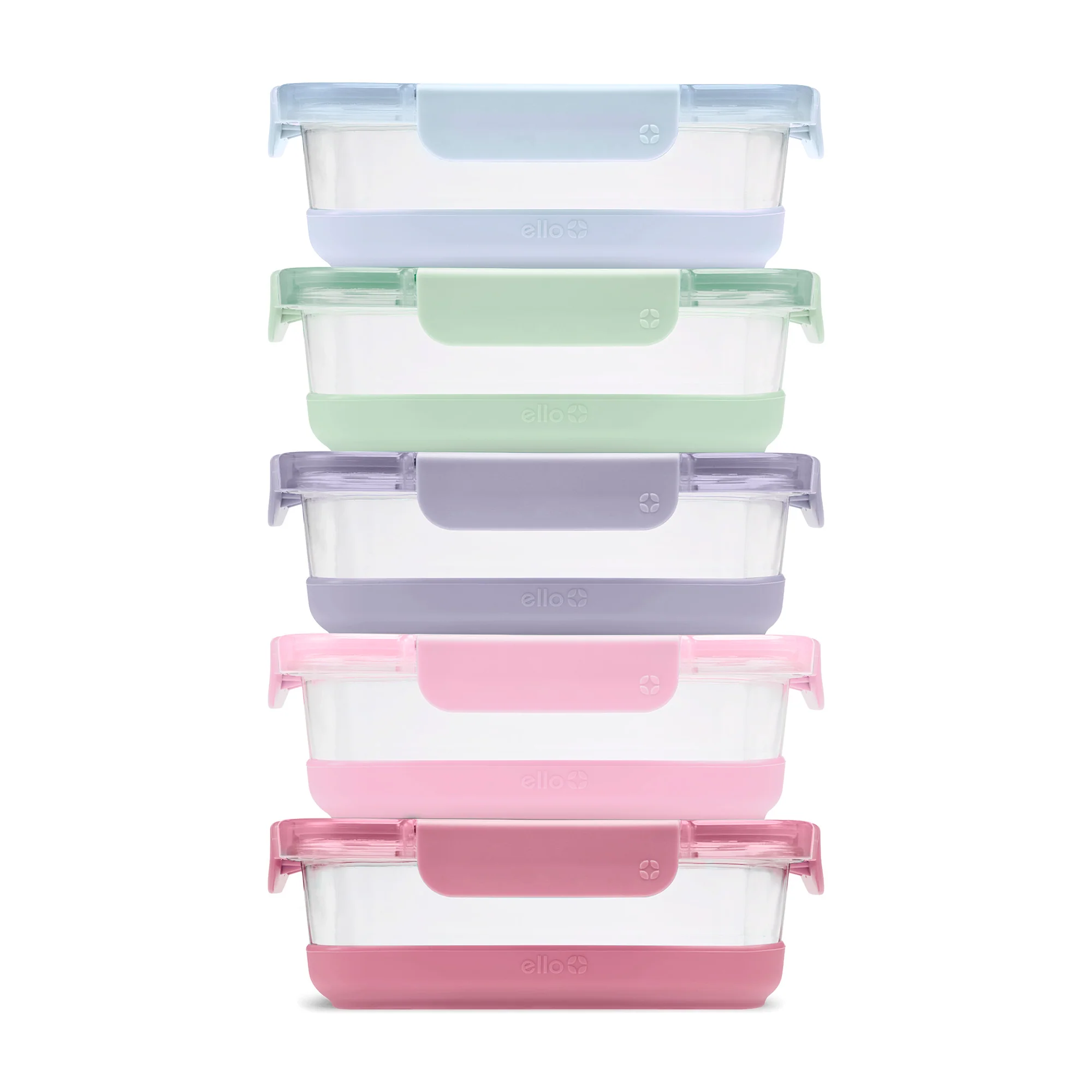 Ello Duraglass Refresh™ Meal Prep Containers, Set of 5 - Image 5