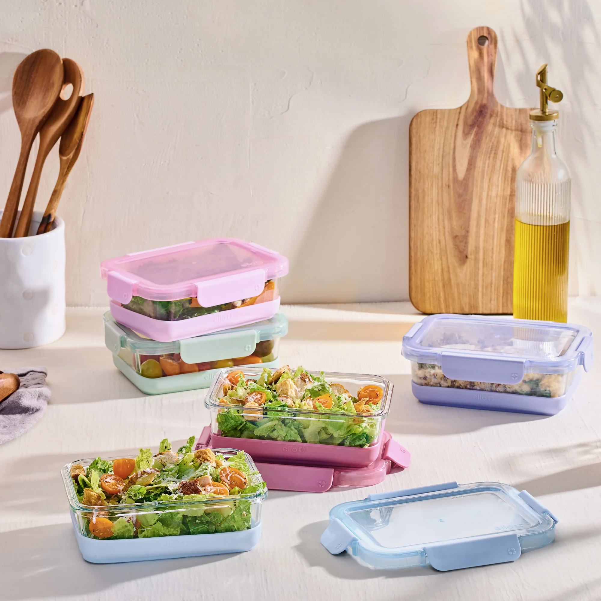 Ello Duraglass Refresh™ Meal Prep Containers, Set of 5 - Image 6