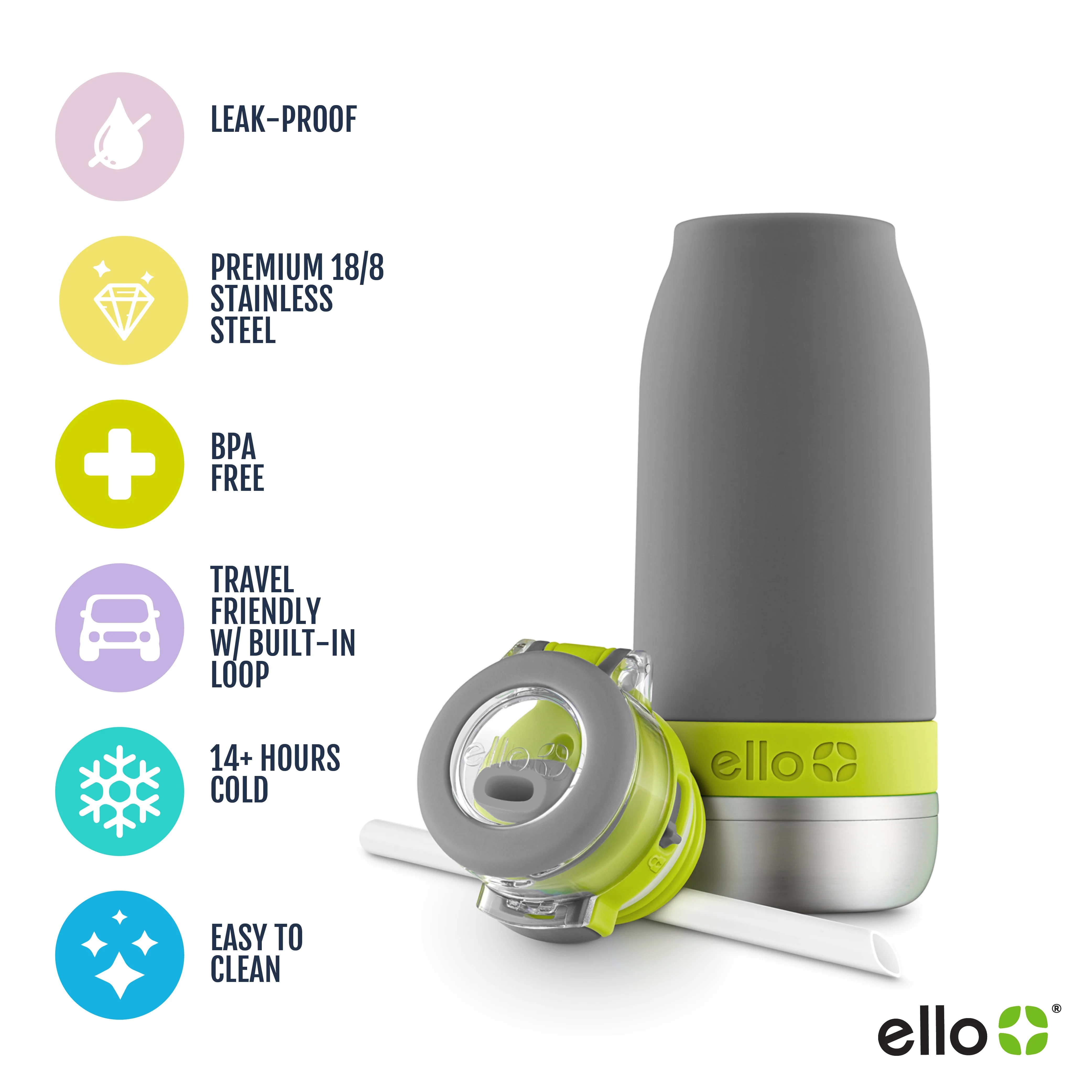 Emma 14oz Vacuum Insulated Stainless Water Bottle - Image 30