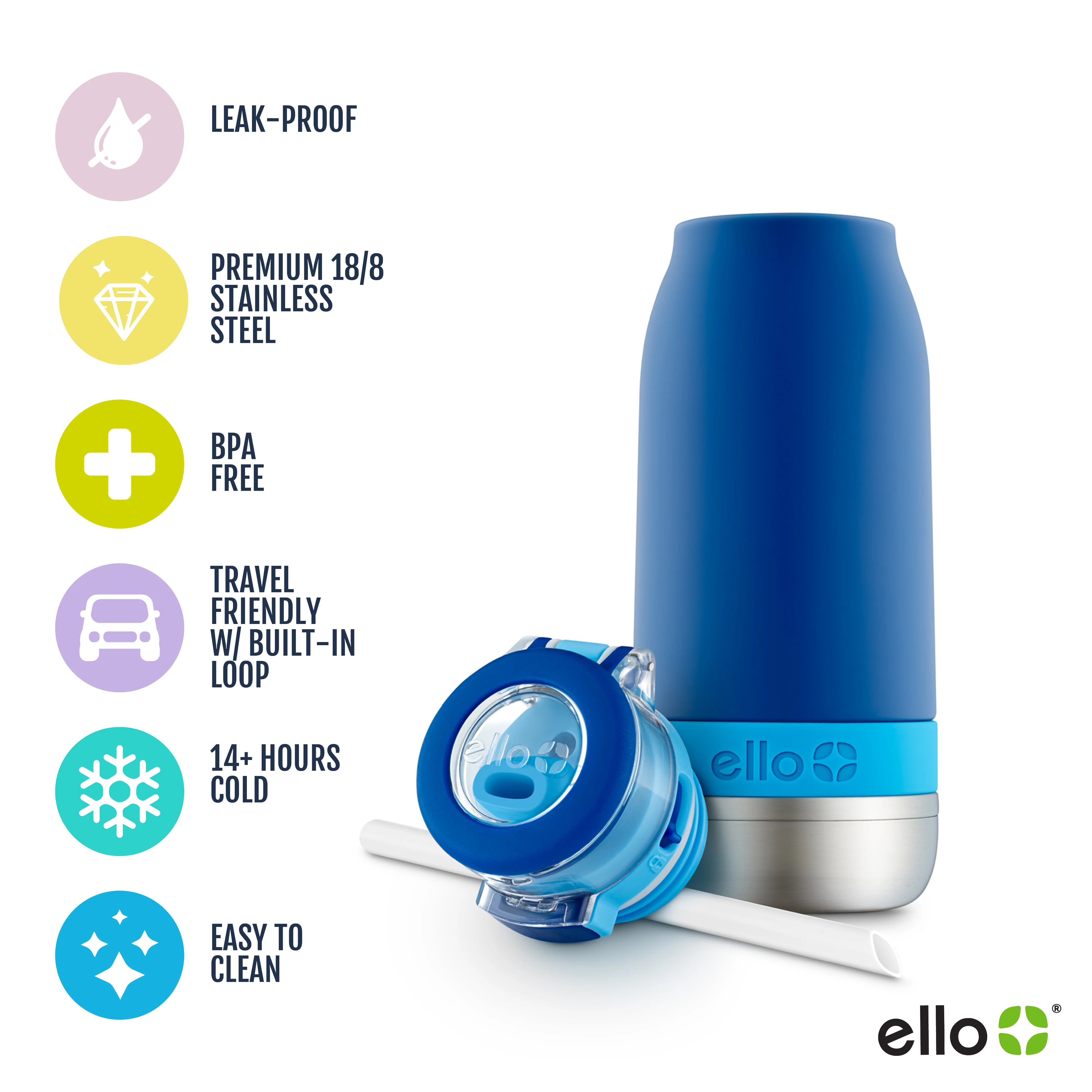 Emma 14oz Vacuum Insulated Stainless Water Bottle - Image 5