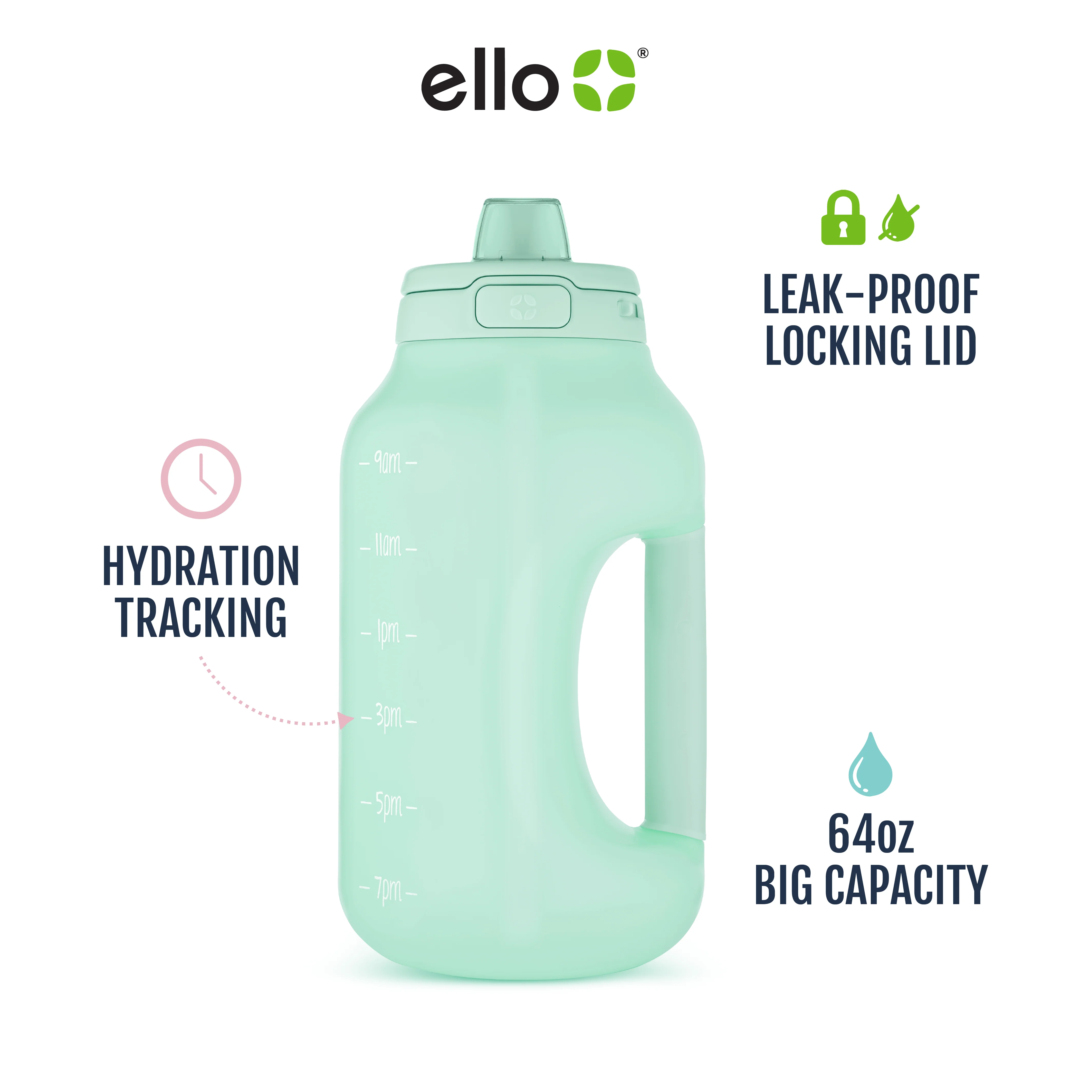 Hydra Half Gallon Water Bottle with Straw - Image 16
