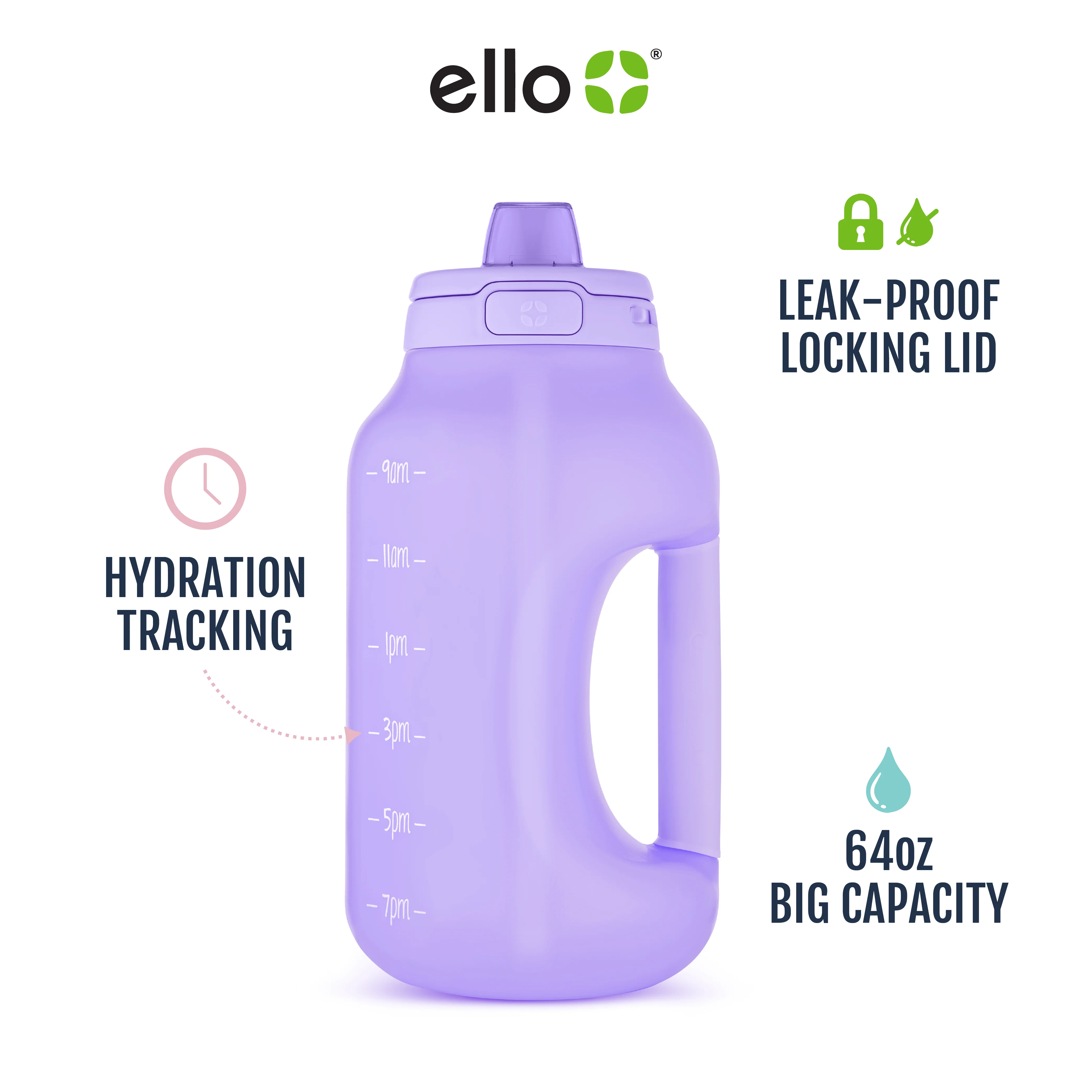 Hydra Half Gallon Water Bottle with Straw - Image 35