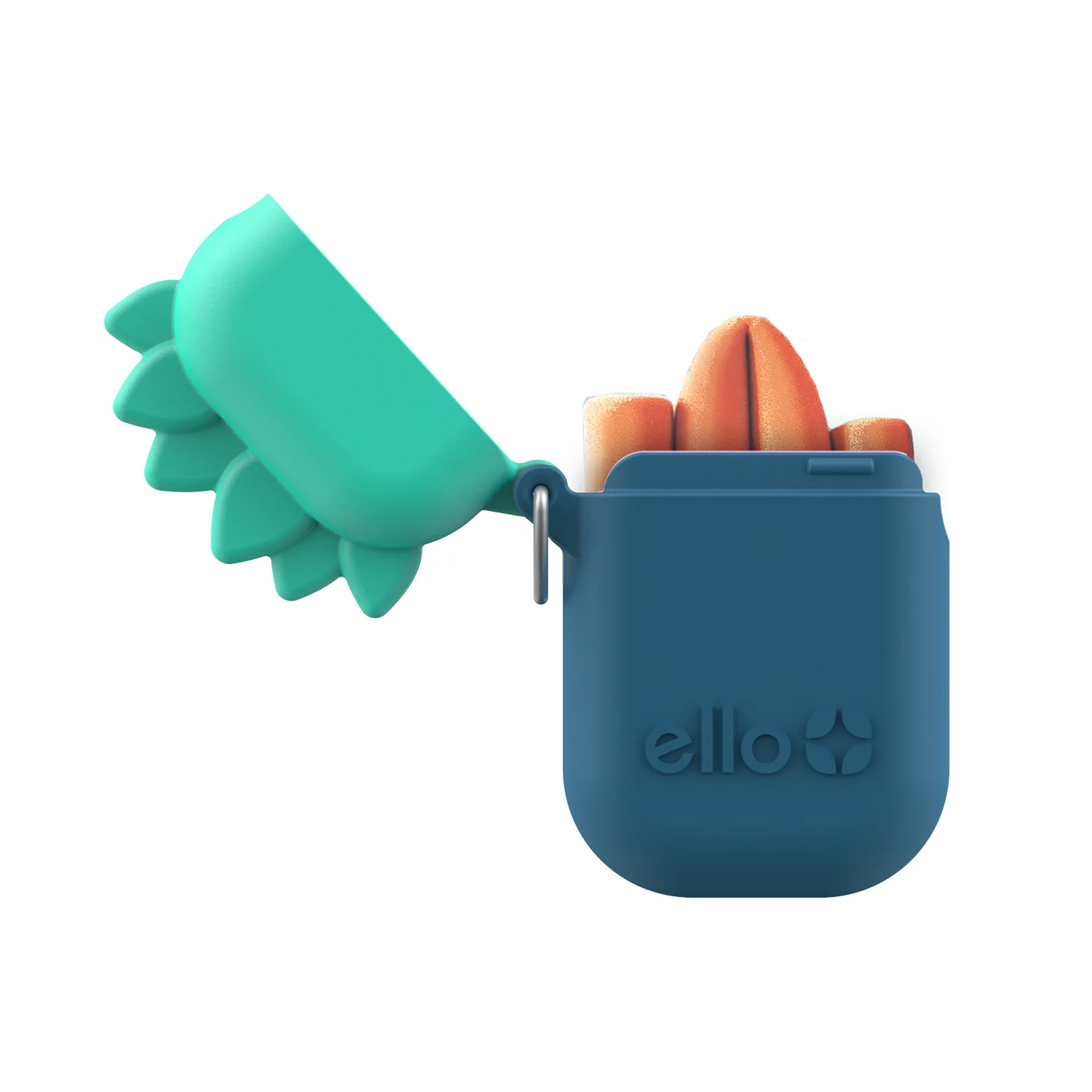 Kids Fold and Store Silicone Straw Set with Case - Image 7