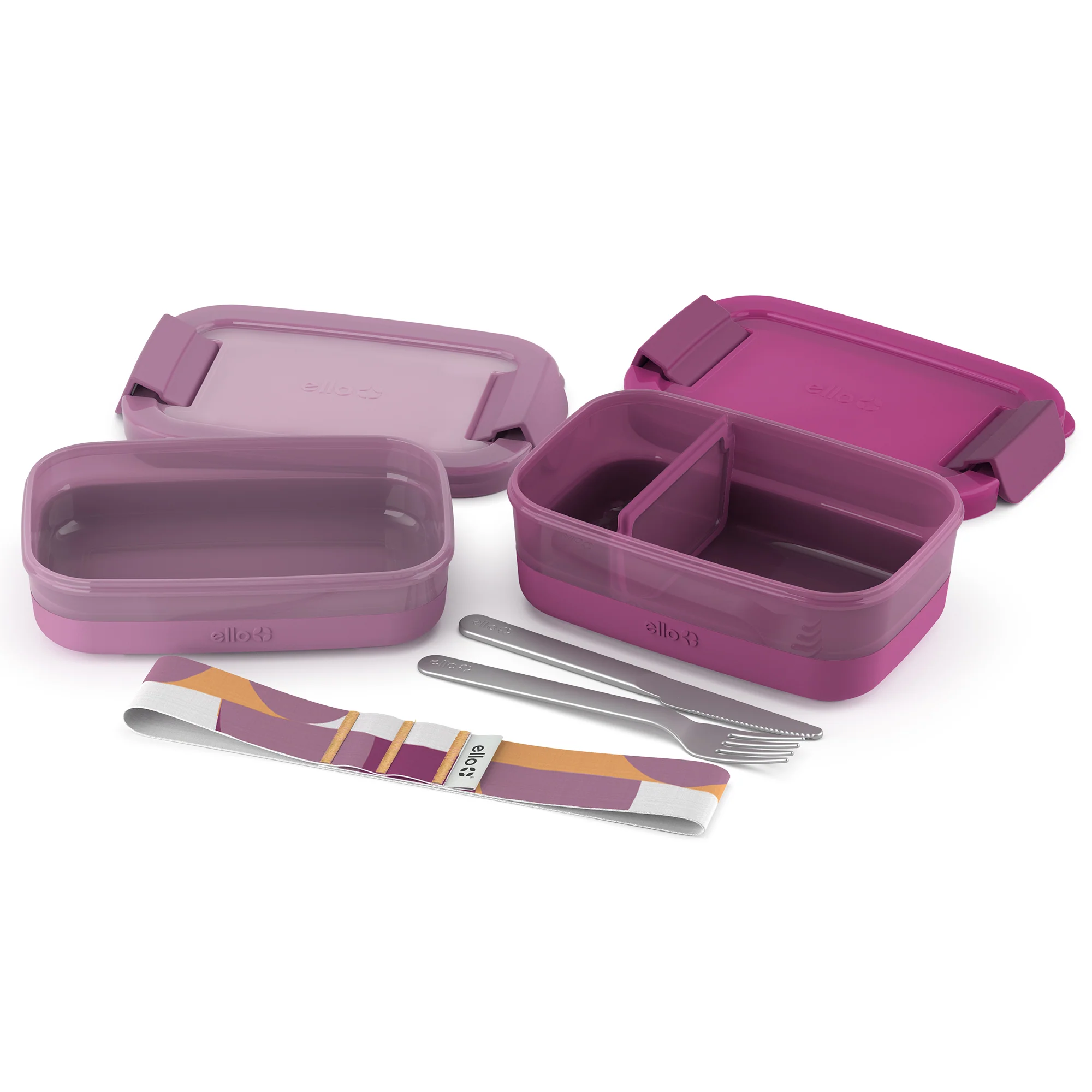 Lunch Bento Stack Plastic Food Storage Container, Set of 2 - Image 15