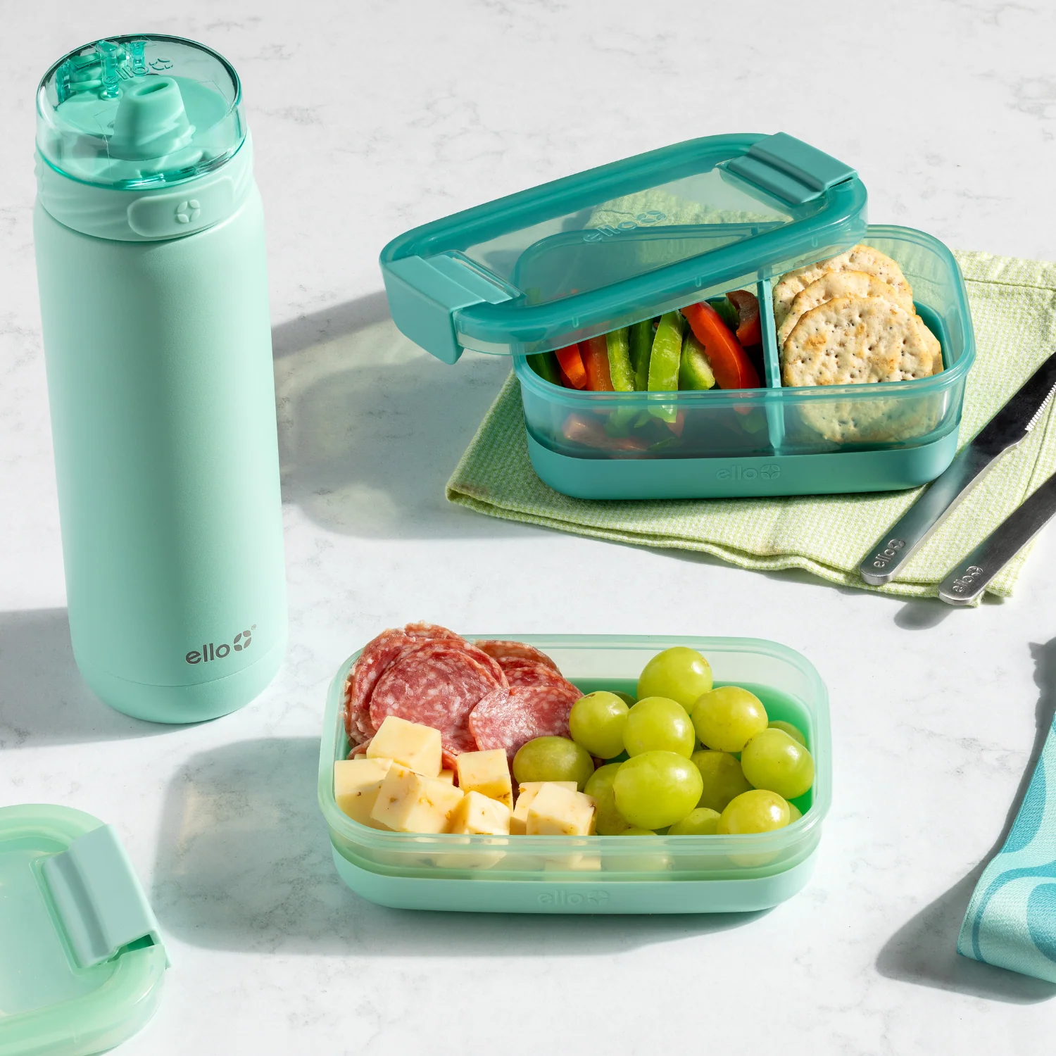 Lunch Bento Stack Plastic Food Storage Container, Set of 2 - Image 18