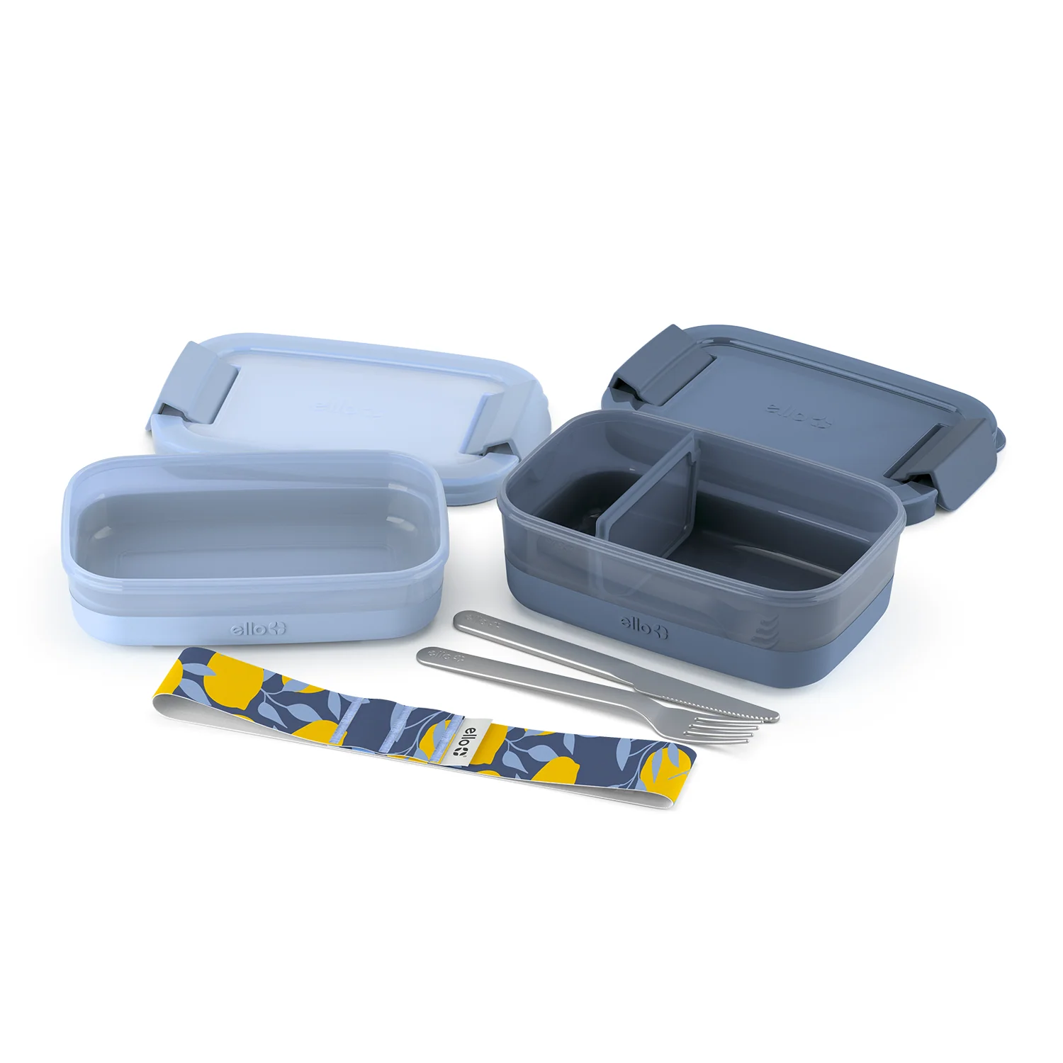 Lunch Bento Stack Plastic Food Storage Container, Set of 2 - Image 4