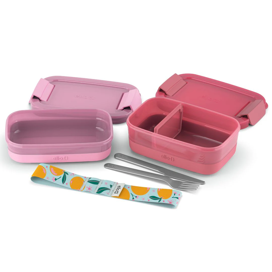 Lunch Bento Stack Plastic Food Storage Container, Set of 2 - Image 7