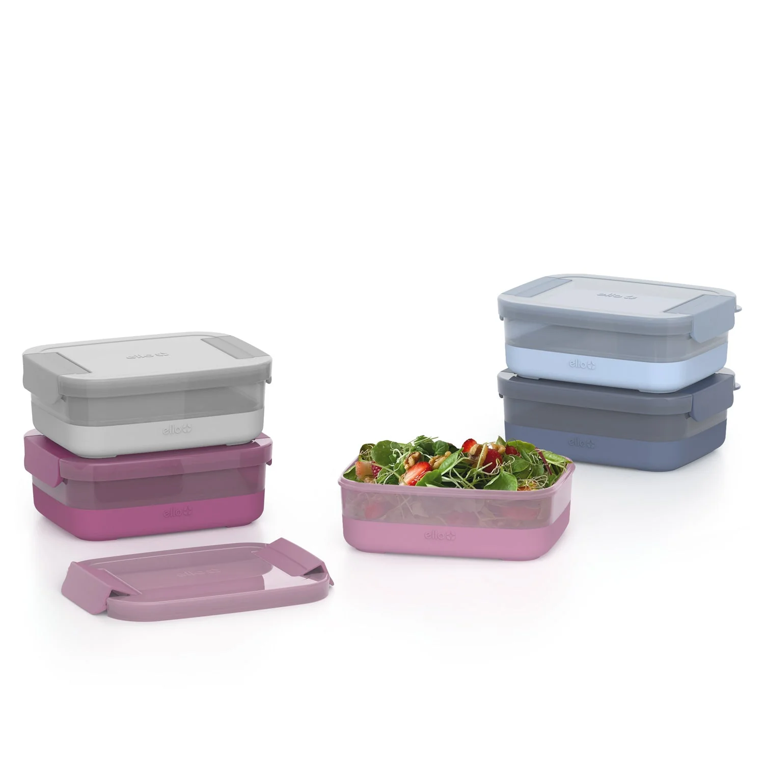 Plastic Food Storage 3.7c Containers with Soft Base, Set of 5 - Image 3