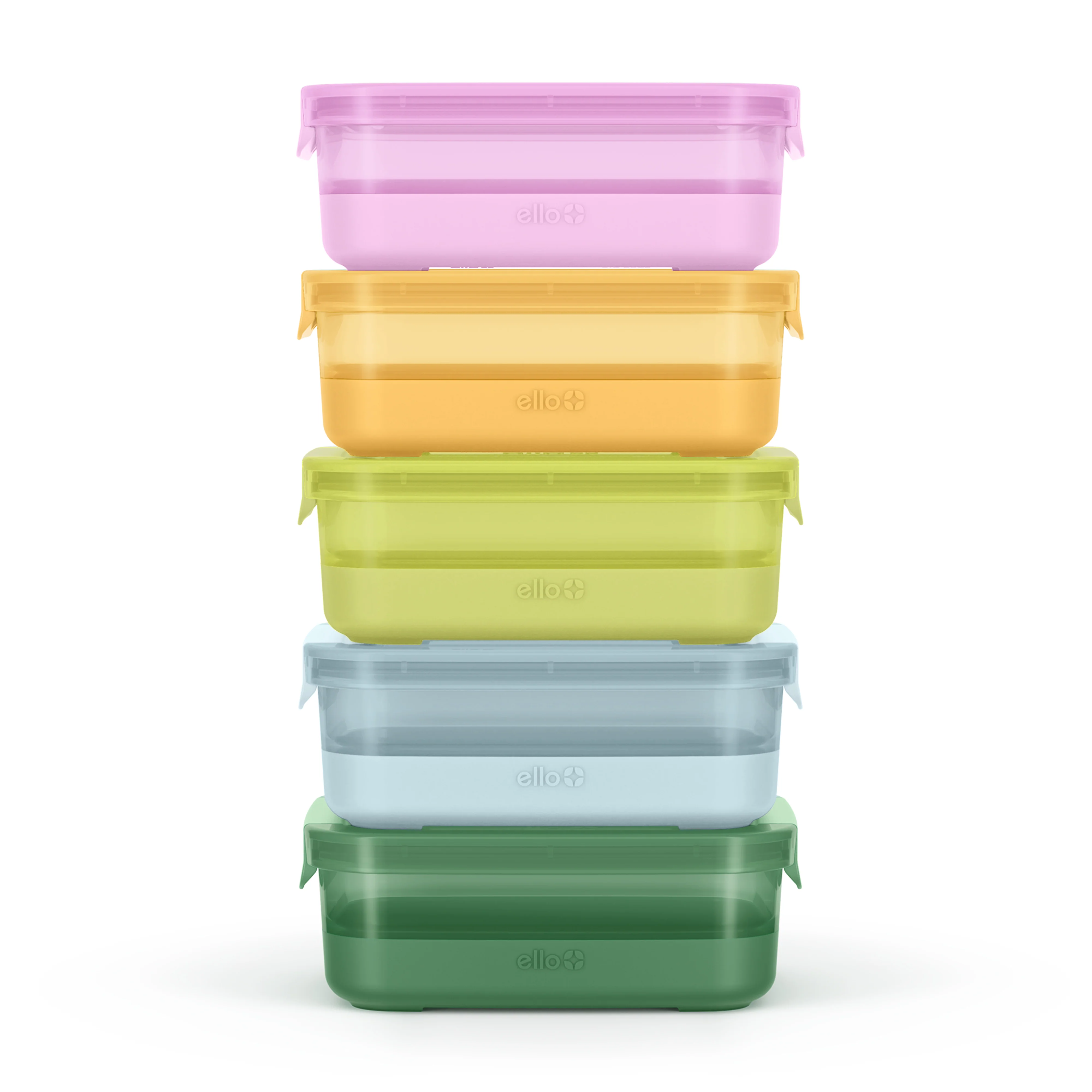 Plastic Food Storage 3.7c Containers with Soft Base, Set of 5 - Image 7