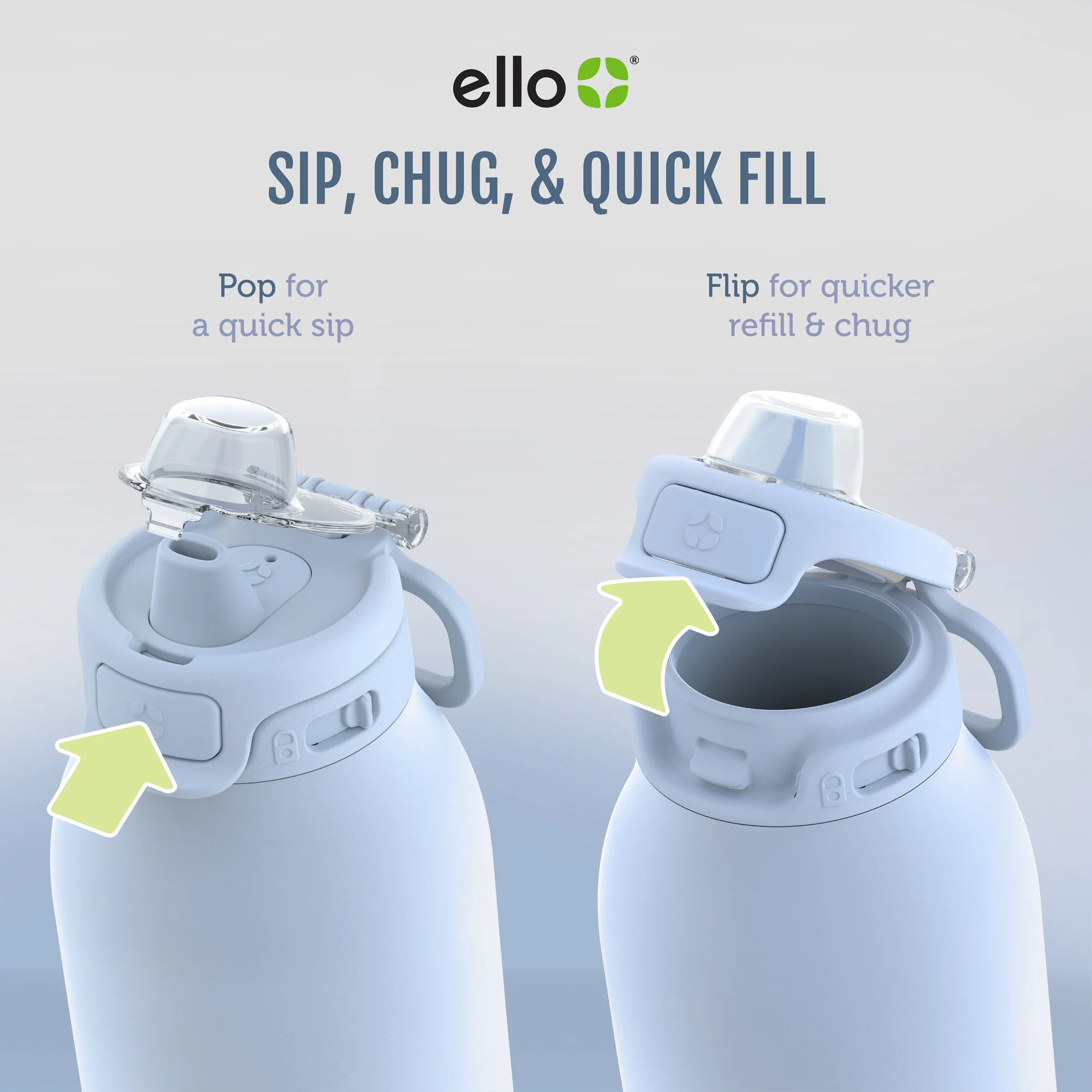 Pop & Fill Stainless Steel Water Bottle - Image 32