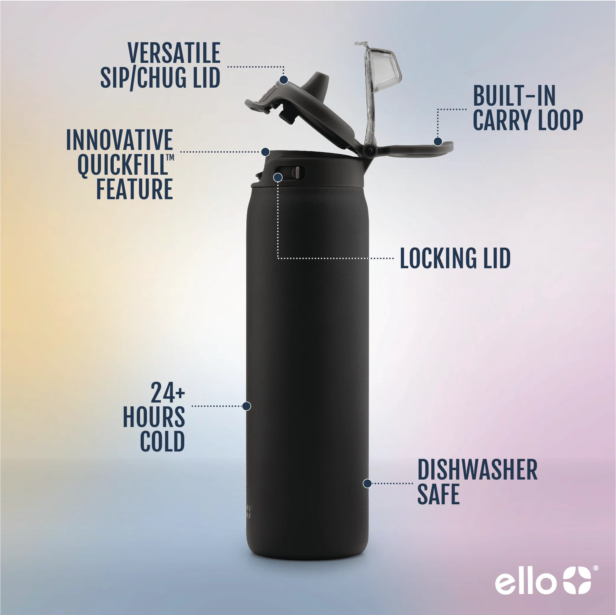 Pop & Fill Stainless Steel Water Bottle - Image 52