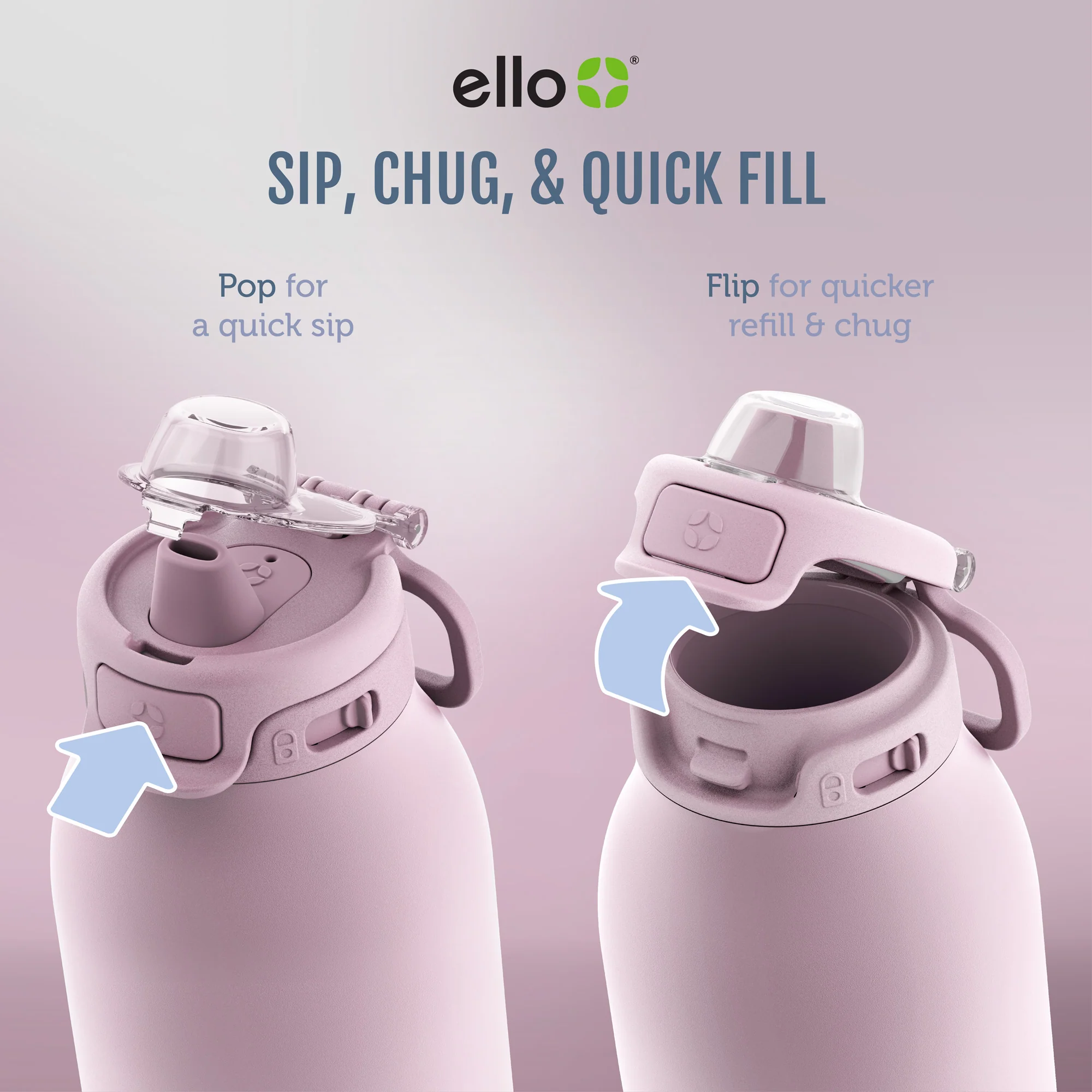 Pop & Fill Stainless Steel Water Bottle - Image 61