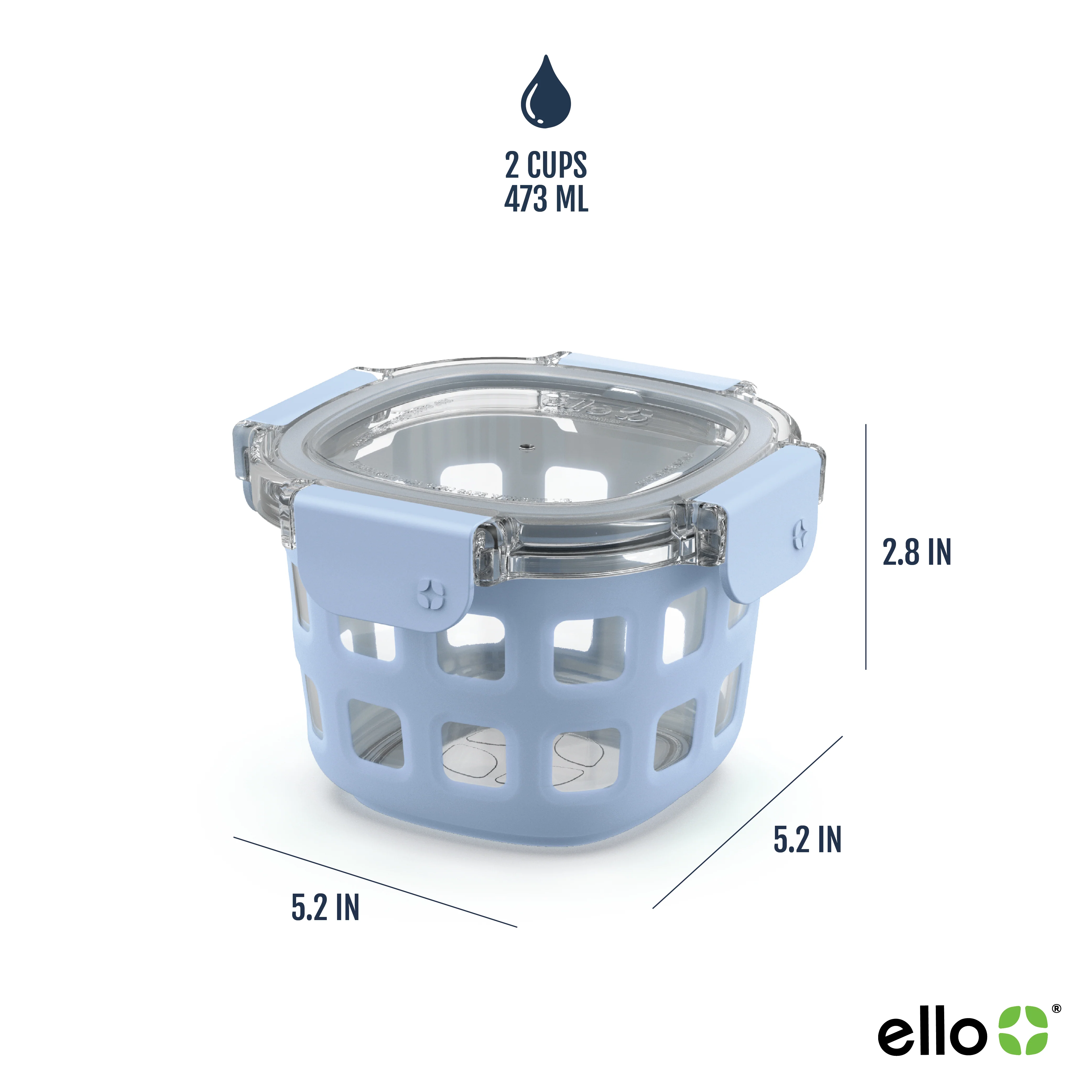 Replacement Lid - Duraglass™ 2 Cup Food Storage Container - Image 2