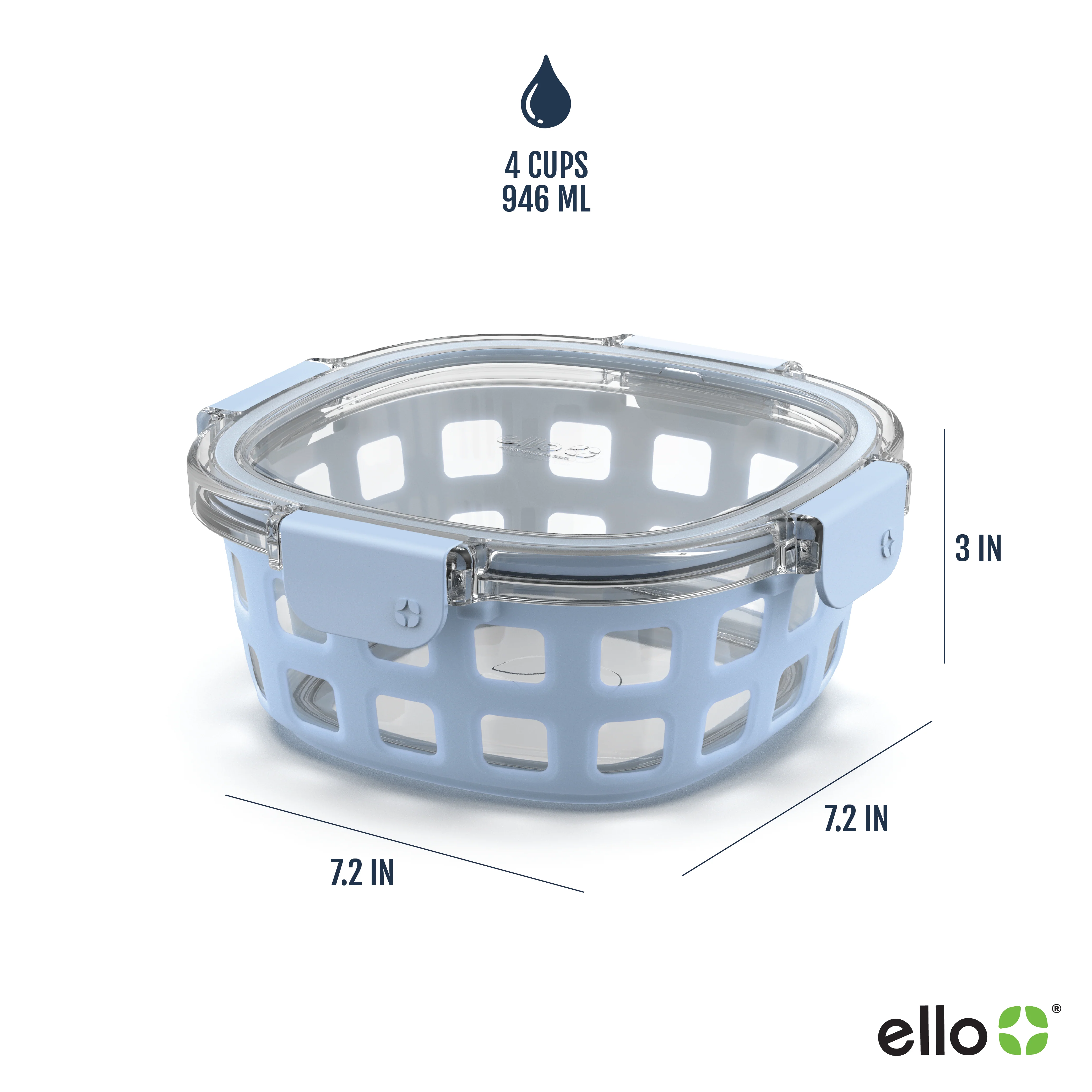 Replacement Lid - Duraglass™ 4 Cup Food Storage Container - Image 2